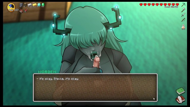 HornyCraft [ MINECRAFT PORN Hentai game ] Ep.37 GIANT woman KISS my SMALL COCK until I FACIAL HER