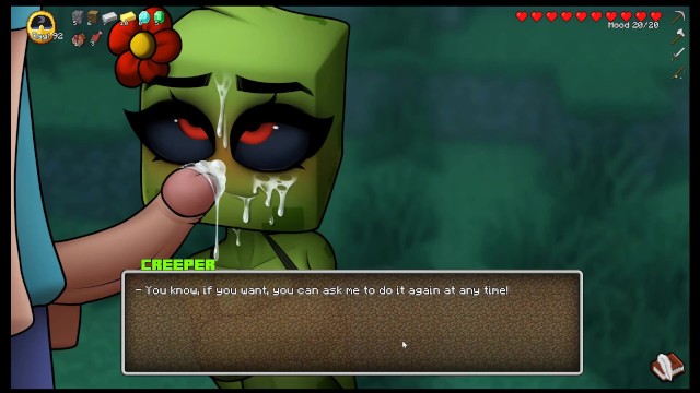 HornyCraft [Minecraft Parody Hentai game PornPlay ] Ep.19 the creeper girl give me a hot blowjob