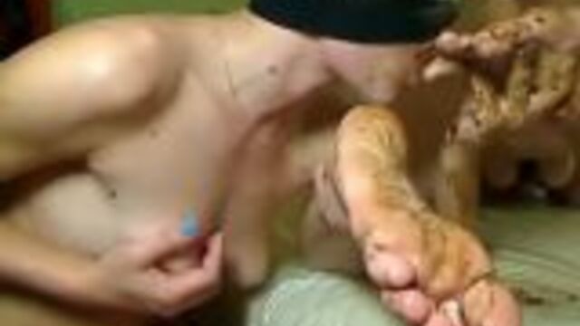 Eating Scat Off Feet