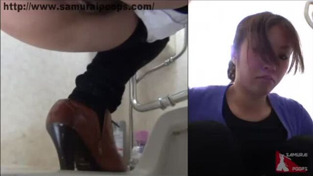 Sexy Japanese woman shitting in public toilet - Unsensored Japanese scat porn videos
