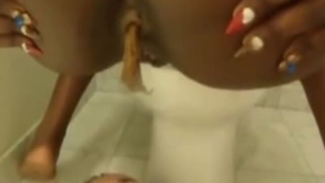 Black Mistress Shits On Slave