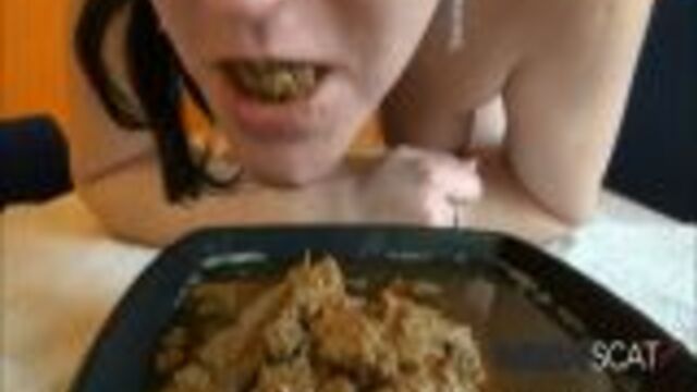 Scat Eating slut Marcella