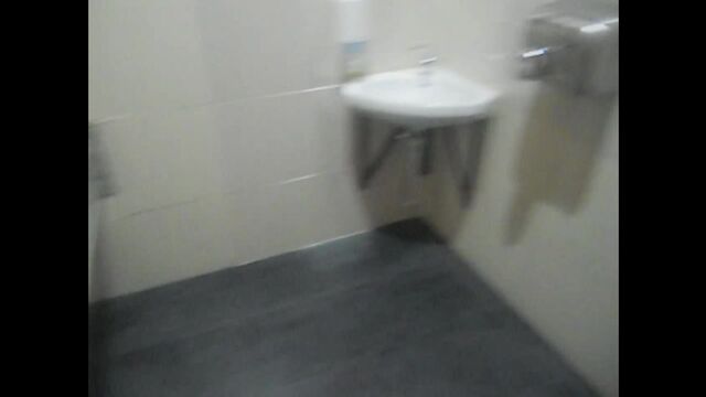 Public toilet poop