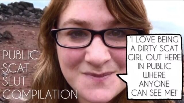 SHIT FACED IN PUBLIC! SAMANTHA PUBLIC SCAT DISPLAY COMPILATION
