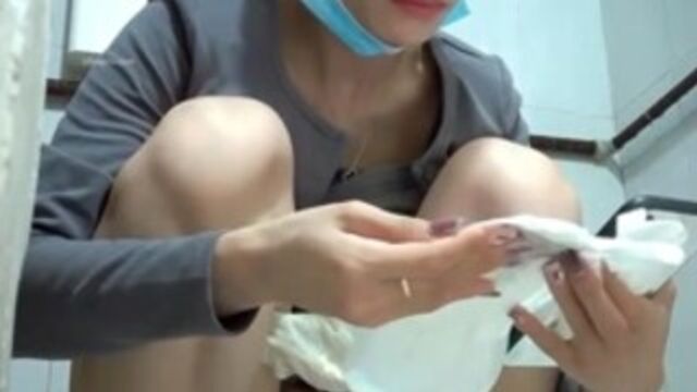 Asian ladies toilet spy