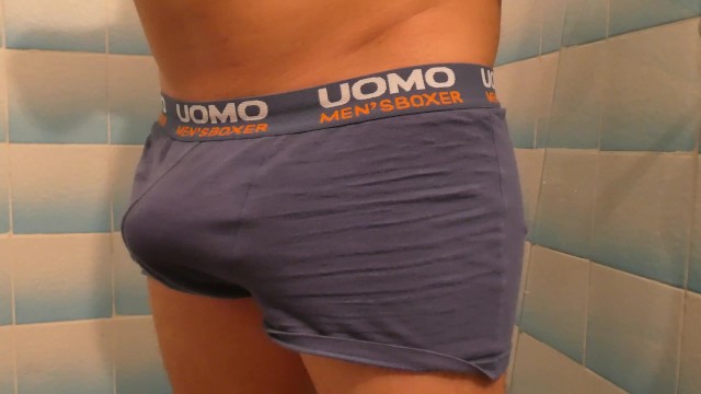 Cute Guy Can't Hold Pee and Desperately Wet His Underwear