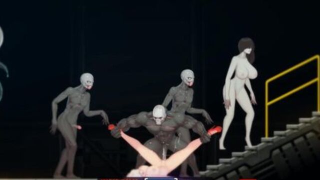 Alien Quest (part 3). Zombie monsters with big dicks  anime sex
