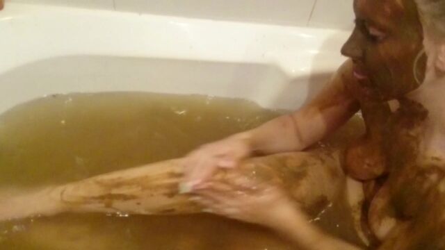 Brown Wife - Bathing in Shit Water. Part 2 scat porn on This Vid Scat