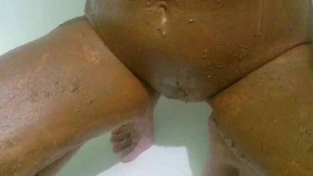 Brown Wife - Totally covered in shit. Rarity! scat porn on This Vid Scat